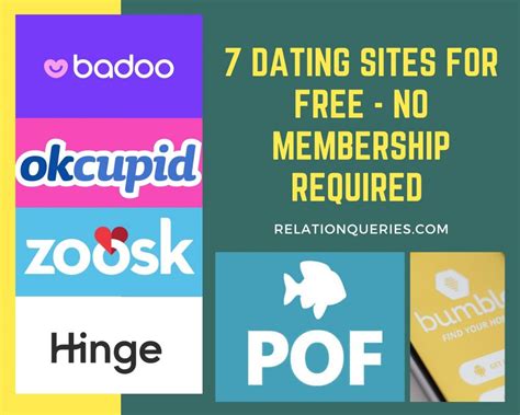 dating sites with no membership